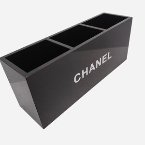 Black 3 Grid Organizer with White Logo